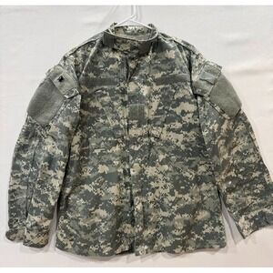 US Army ACU Digital Camo Coat Jacket Combat Uniform Size Small Reg
